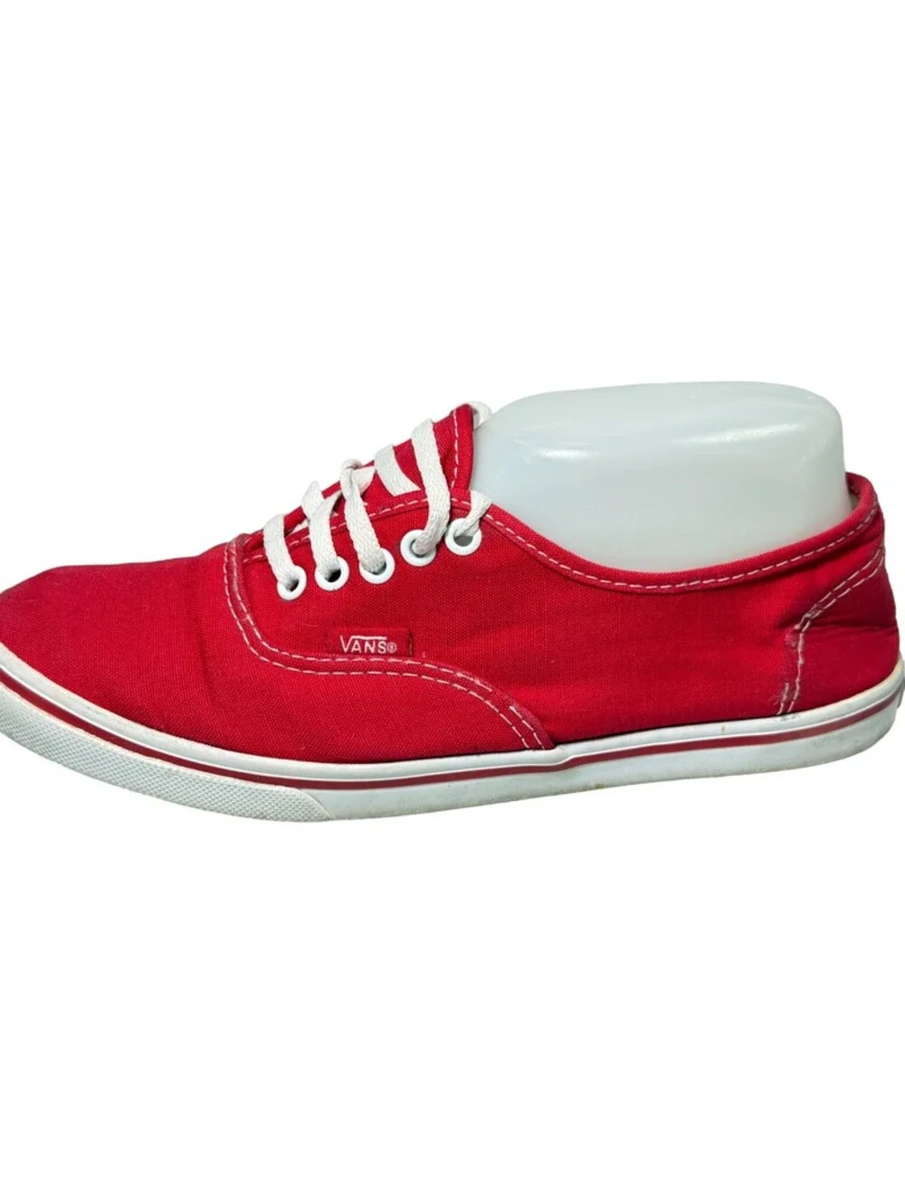 VANS OFF THE WALL UNISEX LOW SNEAKER Mens 5.5 Womens 7 Laces Red / Dark Pink